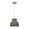 Hello Honey® Sienna Matte Charcoal Boho Ceramic Ceiling Light with White Fabric Cord